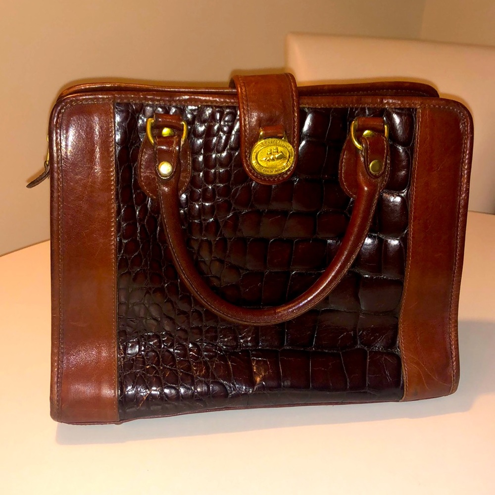 Authentic Croc BRAHMIN tote